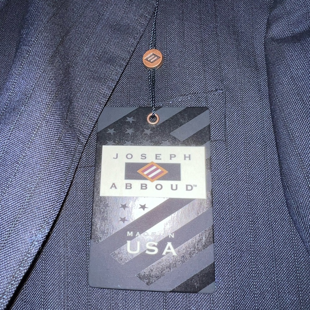 NEW - Joseph Abboud - modern fit BLUE Mens suit (jacket & pants) size 40R/W34 - Picture 9 of 12